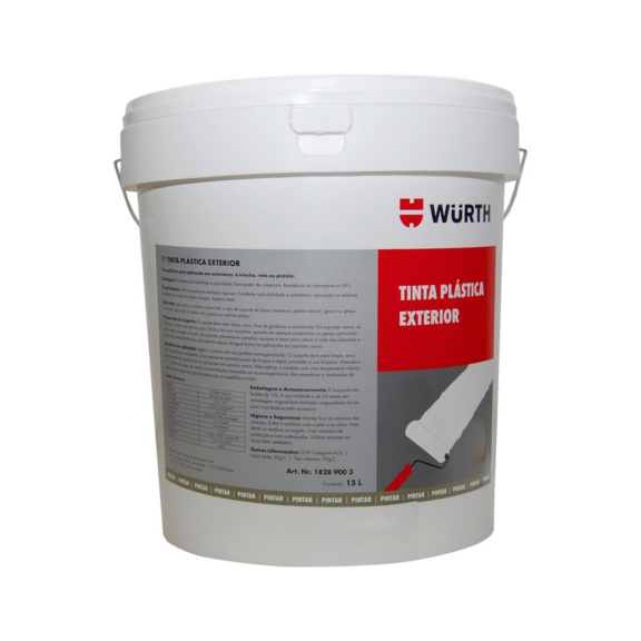 Outdoor plastic paint - PNT-OUTSIDE-PLASTIC-WHITE-15LTR