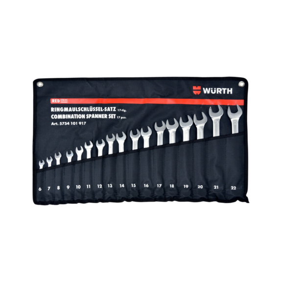 COMBINATION WRENCH SET 17 PIECES 