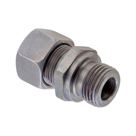 Straight screw-in fitting steel BSPP male - TUBFITT-ISO8434-L-SDSC-B-ST-D42-G1.1/2