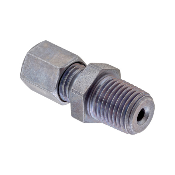 Straight screw-in fitting steel NPT male - TUBFITT-ISO8434-L-SDSC-ST-D10-1/4 NPT