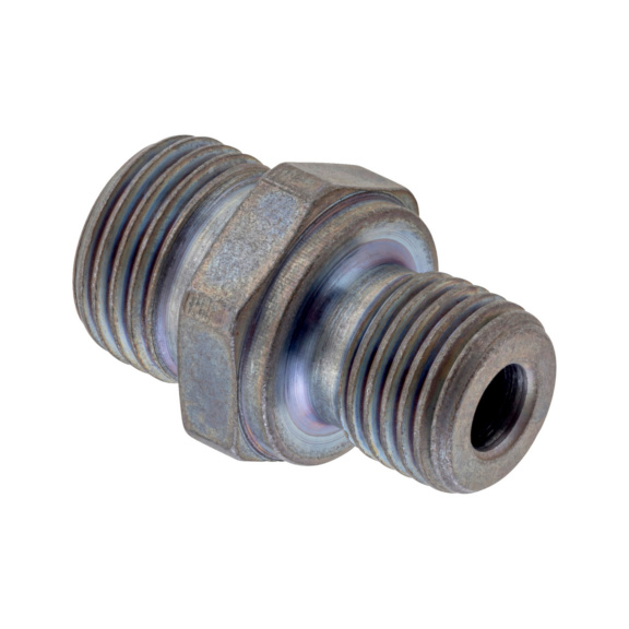 Straight screw-in fitting steel BSPP male - TUBFITT-ISO8434-L-SDS-B-ST-D15-G1/2