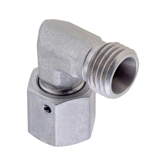 Adj. seal. cone elbow fitting ST 90° with O-ring - TUBFITT-ISO8434-S-SWOE-ST-D20-M30X2