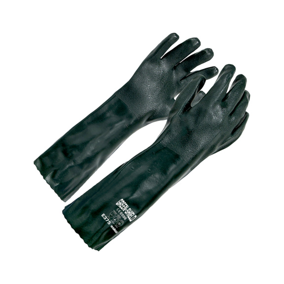 Chemical protective glove PVC esko GREEN-SHIELD - PROTGLOV-CHEM-DIP-DBLDIP-E370