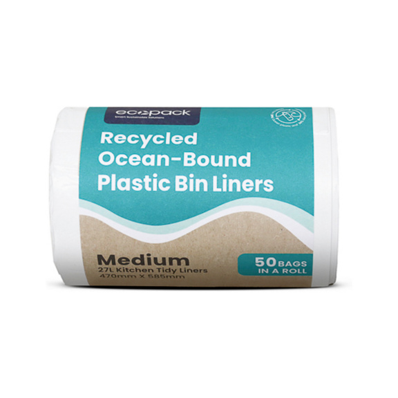 Small refuse bag ocean-bound plastic - ECO-BAG-OCEAN-BOUND-27L-M-50PCS