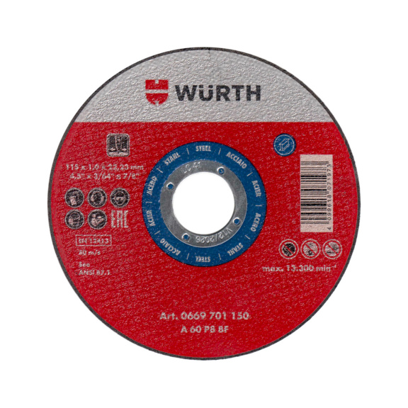 Cutting disc for steel - CUTDISC-BLUE-ST-SR-TH3,0-BR25,4-D300MM