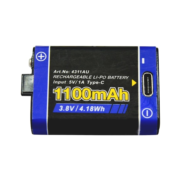 3,8 V, 1100 MAH LI-POLY-BATTERI