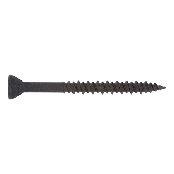 Cement board screw For attaching cemented panels to metal substructures of up to 1 mm and to wooden substructures - 1