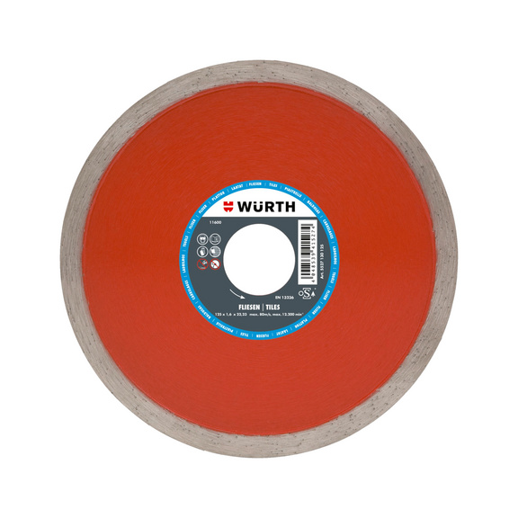 Diamond cutting disc, tile