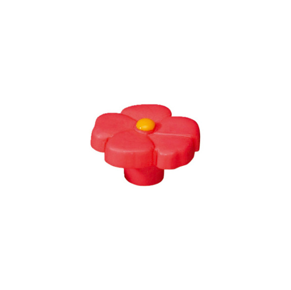 Furniture knob - PLASTIC BUTTON KID LINE FLOOWER