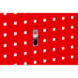 Retaining pin For square holes in perforated plates, workshop trolleys and the ORSY<SUP>®</SUP>1 shelving systems