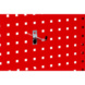 Hook For square holes in perforated plates, workshop trolleys and the ORSY<SUP>®</SUP>1 shelving systems