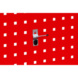 Retaining pin For square holes in perforated plates, workshop trolleys and the ORSY<SUP>®</SUP>1 shelving systems