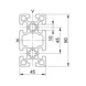 Profile system - PRFLSYS-SB-ALU-ELO-FL10-D-45X90X6060 - 2