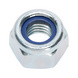 Ecrou hexagonal avec pièce de serrage (insert non métallique), pas fin ISO 10512, acier 8, zingué bleu (A2K) - NUT-SLOK-ISO10512-8-WS18-(A2K)-M12X1,5 - 1