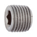 Hexagon socket screw-in nut, tapered thread DIN 906, steel, plain - 1