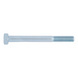 Hexagonal bolt with shank DIN 931, steel 8.8, zinc-plated, blue passivated (A2K) - SCR-HEX-DIN931-8.8-WS32-(A2K)-M22X100 - 1