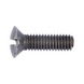 Slotted raised countersunk head screw DIN 964, steel 4.8, plain - 1