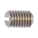 Slotted set screw with truncated cone DIN 551, A4 stainless steel, plain - 1