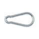 Snap hook DIN 5299, shape C, zinc-plated steel - KARABHOK-DIN5299-C-(ZN)-40X4 - 1