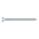 Pan head tapping screw, C shape with H recessed head DIN 7983, steel, zinc-plated, blue passivated (A2K), shape C, H cross recess - 1