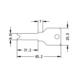 3KS Plus profile double cylinder For keyed alike profile cylinders in original equipment - DBCYL-3KS-PLUS-GGMK-EXT-(NI)-27X36MM - 3