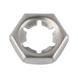 Écrou frein hexagonal DIN 7967 inox A2 brut - ECR-FR-DIN7967-A2-CLÉ24-M16 - 1