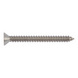 Countersunk tapping screw, shape C with Z recessed head DIN 7982, A2 stainless steel, PZ drive - 1