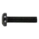 Pan Head screw with hexalobular head ISO 14583, steel, strength class 8.8, zinc-nickel-plated, black (ZNBHL) - SCR-PANHD-ISO14583-8.8-(ZNBHL)-M6X25 - 1