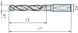 HPC solid carbide drill Speeddrill 4.0-Universal, DIN 6537L, long 5xD, 4 drill heels, with internal cooling - DRL-SP4.0-DIN6537L-UV-AD-IK-HB-D10,25MM - 2