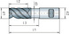 Fraise carb. mono. SPEEDCUT Inox 6527XLTIALN-S HB - CTR-SC-SP-WN-EL-IX-TNS-HB-D12,0MM - 2