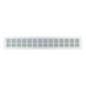 Grille de ventilation Avec rainure ovale 28 x 5 mm - GRILLE DE VENTILATION-ARGENT-80/400MM - 1