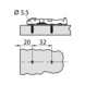 Linear mounting plate TIOMOS 1D NIGHT - MNTPLT-LINR-TIOMOS-1D-NIGHT-H00 - 2