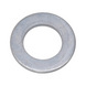 Flat washer without chamfer DIN EN ISO 7089, steel, hot-dip galvanised (hdg)