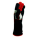 Welding glove Lefty - WELDGLOV-COWSPLITLEATHER-BLACK-LEFT-16IN - 2