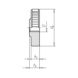 Knurled nuts, low type DIN/WN 467, steel 5, plain - NUT-KNRL-DIN467-5-M6 - 2