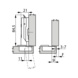 Fridge hinge TIOMOS click-on 100 With flat hinge arm - HNGE-T-CLICKON-100-FRIDGE-H-BB-C3 - 2