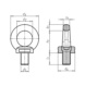 Vis à œillet H.T. - BLT-RG-WO.KEY-GK10-360-(12T)-M48 - 2