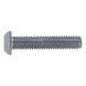 Screw with flattened half round head and hexagon socket ISO 7380-1 steel FK010.9, zinc-nickel-plated silver (ZNSHL) - SCR-ISO7380/1-010.9-HS5-(ZNSHL)-M8X40 - 1