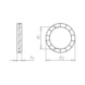 Wedge lock washer, W.TEC series, narrow shape - 2