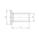 Rivet tubulaire DIN 7340 laiton nickelé forme A - RIV-TUBULAIRE-DIN7340/A-(E2J)-5X0,75X9,5 - 2