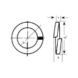 Rondelle ressort acier galvanisé à chaud forme B Conforme à la norme DIN 127B - RG-SPG-DIN127-B-(HDG)-D20,2 - 2