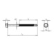 Vis de ferblantier pias<SUP>®</SUP> avec tête hexagonale et pointe de perçage - VIS-TH-EMBASE-CLÉ8-(RUS)-4,8X100 - 2