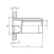 Rivet nut with partial hexagonal shank and small countersunk head - 2