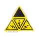 Tetrahedral warning sign "Dangerous electrical voltage" With magnetic base - WARNSIGN-TETRAHEDRAL-(BASE-MAGN) - 2