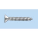 Countersunk tapping screw shape F with H recessed head DIN 7982, steel, zinc-plated, blue passivated (A2K) - 1