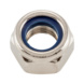 Ecrou hexagonal DIN 985 laiton nickelé - NUT-HEX-STOP-DIN985-BRS-WS17-(E2J)-M10 - 1