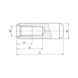 Goupille cylindrique DIN 7979 acier non trempé non allié DIN 7979, forme C, non trempé - GOUPILLE-CYL-DIN7979-C-M6-6X70 - 2