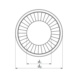 Rondelle de sécurité acier Delta Protekt large Forme large  - RGWSH-LOK-BF-(DPE)-14 - 3