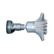 Wire end brush Stainless steel, knotted, with shank - CENTFBRSH-PWRDRL-STAINLESS-D20 - 3