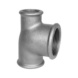 T-piece, reduced opening and reduced branch pipe EN10242 B1, hot-dip galvanised malleable iron - 1